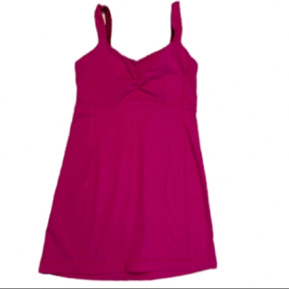 Lululemon Grey White Straps Color Block and Pink Build Bra Tank Size 12 - Picture 3 of 15